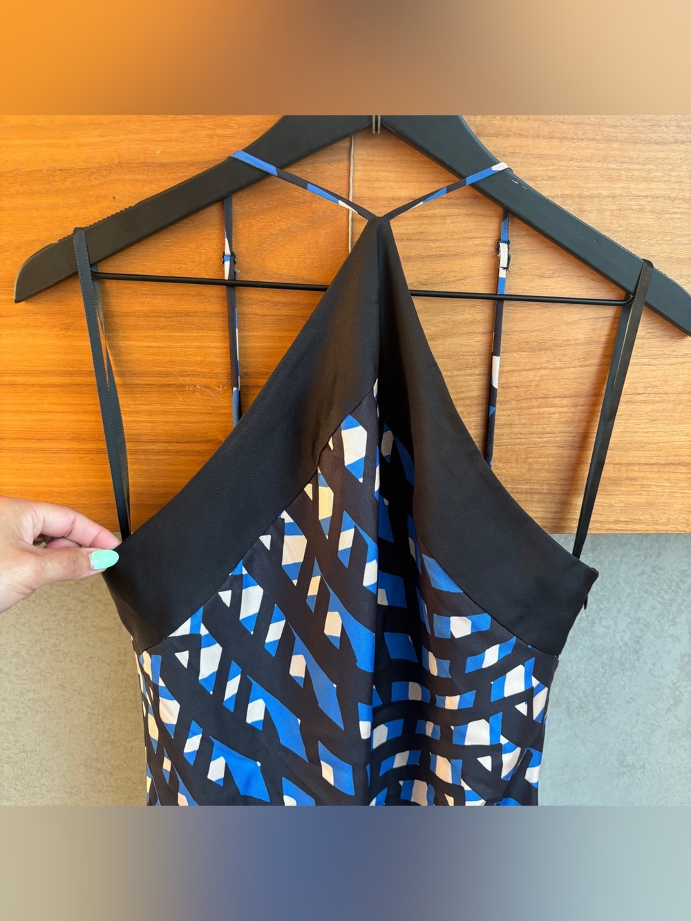 STAUD CUBISM DRESS - ARGYLE BLACK, SIZE L - Picture 10 of 16